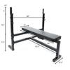 Ader Sporting Goods Olympic Bench Press w/Power Bar, 116kg (255 Lb) Plate Set & 2 Olympic Collars view 2