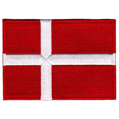 Cypress Collectibles - Denmark Flag Patch - Premium Embroidered Appliqu - European Country Iron On Patches - Dimensions: 3.5" x 2.5"