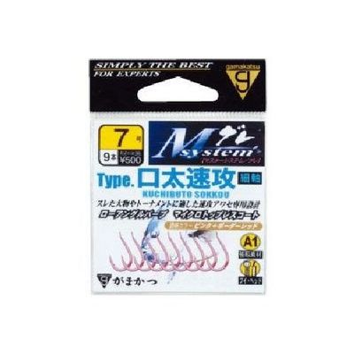 Gamakatsu 67479 Single Hook, M System, Rapid Mouth, No. 6, 9 Pieces, Okiami Pink