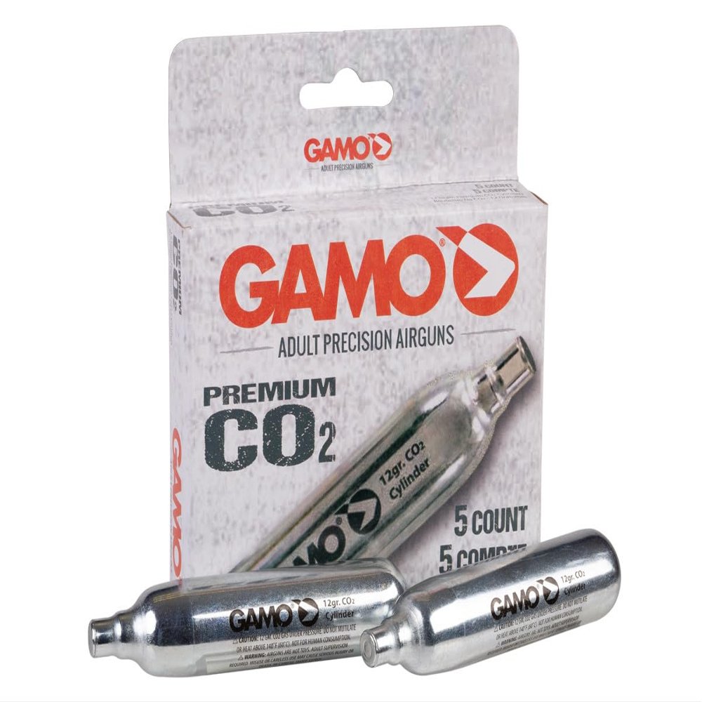 GAMO 12-Gram Replacement CO2 Cylinders, 5-Pack