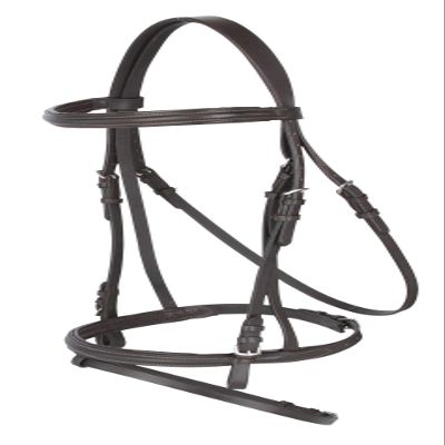 Kerbl 321179 Snaffle Bridle Leather for Cold Blood Horses Brown