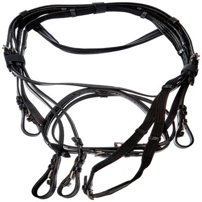Kerbl 32171 Snaffle Bridle Standard Leather Black for Thoroughbreds