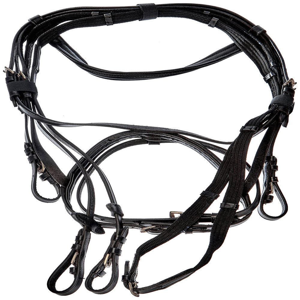 Kerbl 32171 Snaffle Bridle Standard Leather Black for Thoroughbreds