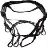 Kerbl 32171 Snaffle Bridle Standard Leather Black for Thoroughbreds view 1