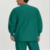 Landau Essentials Relaxed Fit 5-Pocket Snap-Front Scrub Jacket for Men 7551 Hunter Green view 3