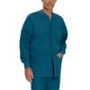 Landau Essentials Relaxed Fit 5-Pocket Snap-Front Scrub Jacket for Men 7551 Caribbean Blue view 1
