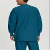Landau Essentials Relaxed Fit 5-Pocket Snap-Front Scrub Jacket for Men 7551 Caribbean Blue view 3