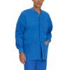 Landau Essentials Relaxed Fit 5-Pocket Snap-Front Scrub Jacket for Men 7551 Royal Blue view 1