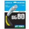 Yonex BG80 Badminton String (10m Set) Yellow view 1