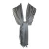 CTM Women's Classic Pashmina Style Shawl Wraps, Grey view 2