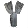 CTM Women's Classic Pashmina Style Shawl Wraps, Grey view 4
