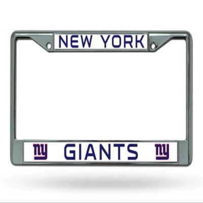 NFL New York Giants Chrome Licensed Plate Frame