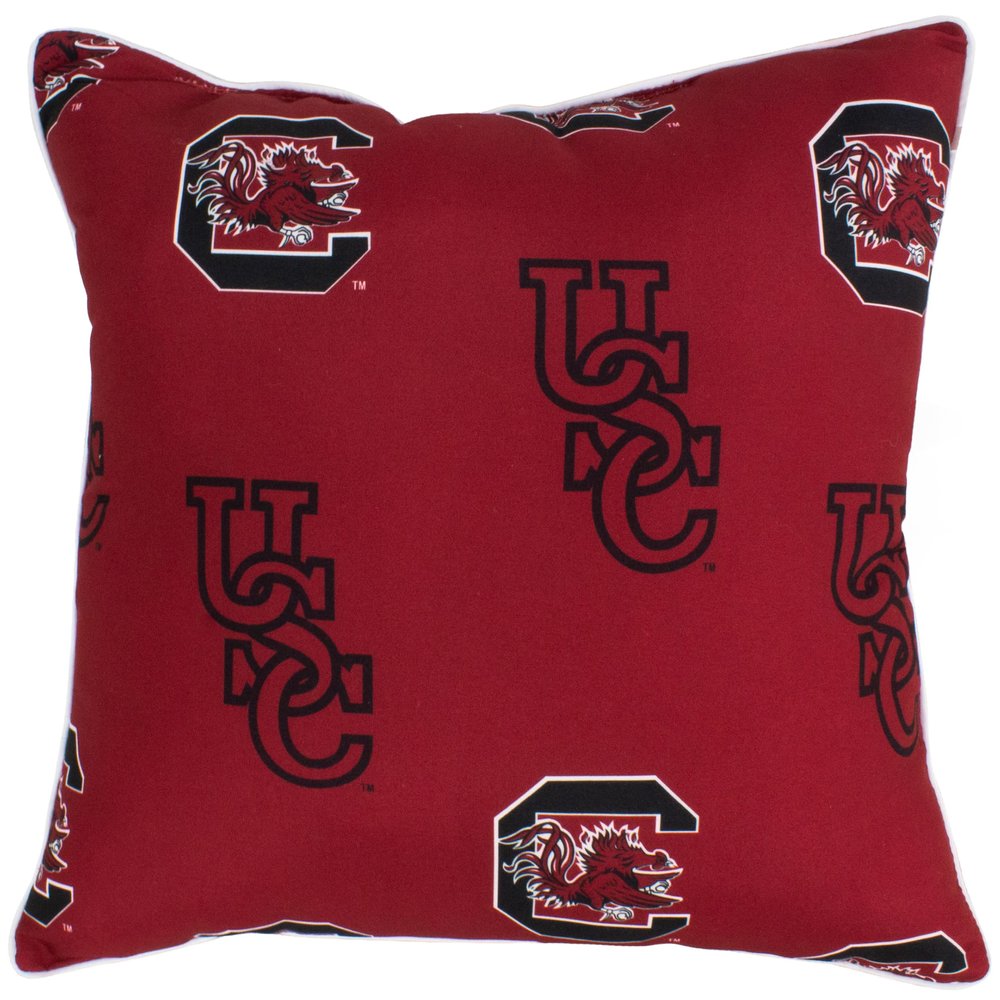 College Covers Everything Comfy South Carolina Gamecocks 16" x 16" Decorative Pillow