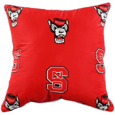 College Covers Everything Comfy North Carolina State Wolfpack 16" x 16" Decorative Pillow