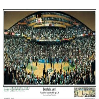 Everlasting Images Boston Celtics Boston Garden Legends 1995 Stadium Panoramic Print - Standard Cherry Frame