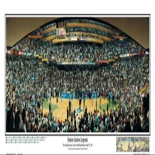 Everlasting Images Boston Celtics Boston Garden Legends 1995 Stadium Panoramic Print - Standard Cherry Frame