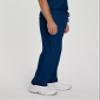 Landau Essentials Unisex Relaxed Fit 1-Pocket Drawstring Scrub Pants 7602 Navy view 2