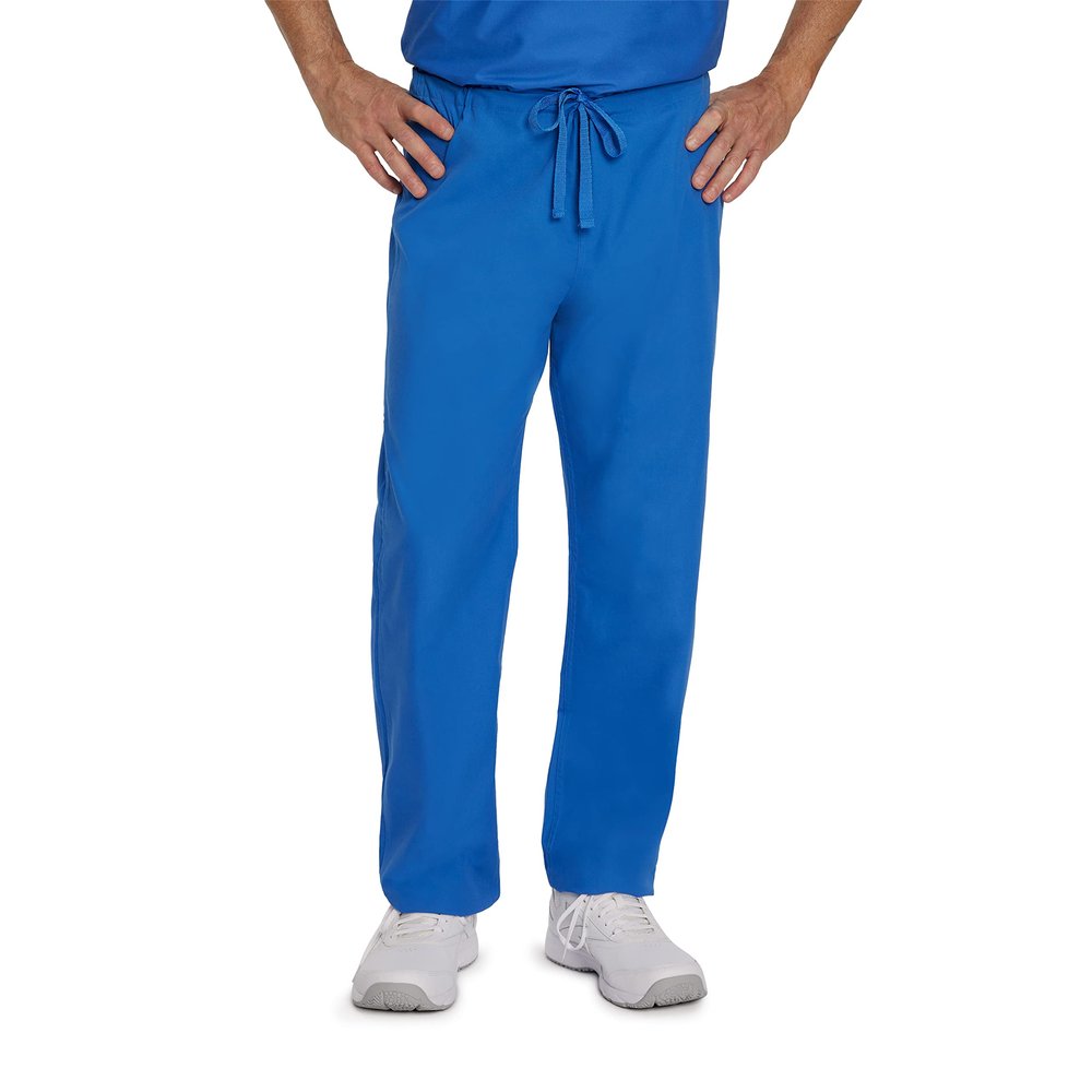 Landau Essentials Unisex Relaxed Fit 1-Pocket Drawstring Scrub Pants 7602