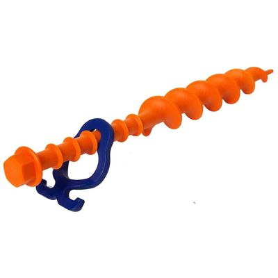 Peggy Peg Pack of 2 Screw Pegs Long 31 cm  Ground Screws for Normal to Soft and Sandy Ground  Tent Pegs Ideal for Camping & Outdoor  Tent Attachment for Awnings, Storm Tensions etc.