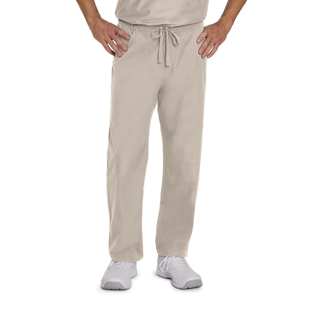 Landau Essentials Unisex Relaxed Fit 1-Pocket Drawstring Scrub Pants 7602