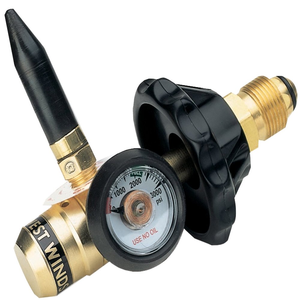 Western Enterprises RPB-6HG Deluxe Balloon Inflators, Helium, CGA 580, 3,000 psi Inlet