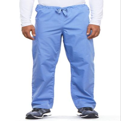Cherokee Men's Originals Unisex Drawstring Cargo Scrub Pant, Ceil, XX-Large