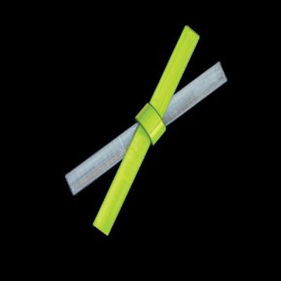 Reflective Slap Bracelet - Lime (15"")