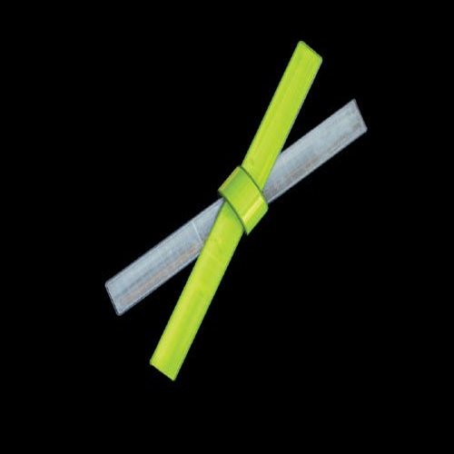 Reflective Slap Bracelet - Lime (15"")