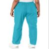 CHEROKEE Women's Workwear Elastic Waist Cargo Scrubs Pant, Turquoise, X-Large/Petite view 2