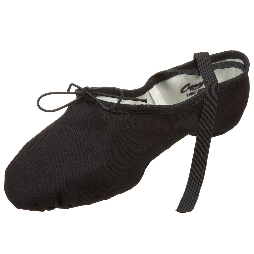 Capezio mens Canvas Romeo Ballet dance shoes, Black, 7 US