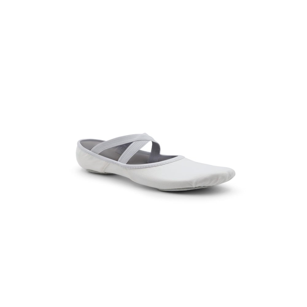 Capezio Men's Canvas Romeo Ballet Shoe, White, 13 W