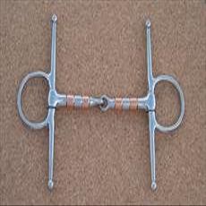 Grafton Full Cheek Copper Roller Snaffle-4 1/2"