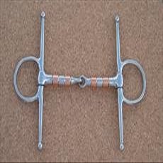 Grafton Full Cheek Copper Roller Snaffle-4 1/2"