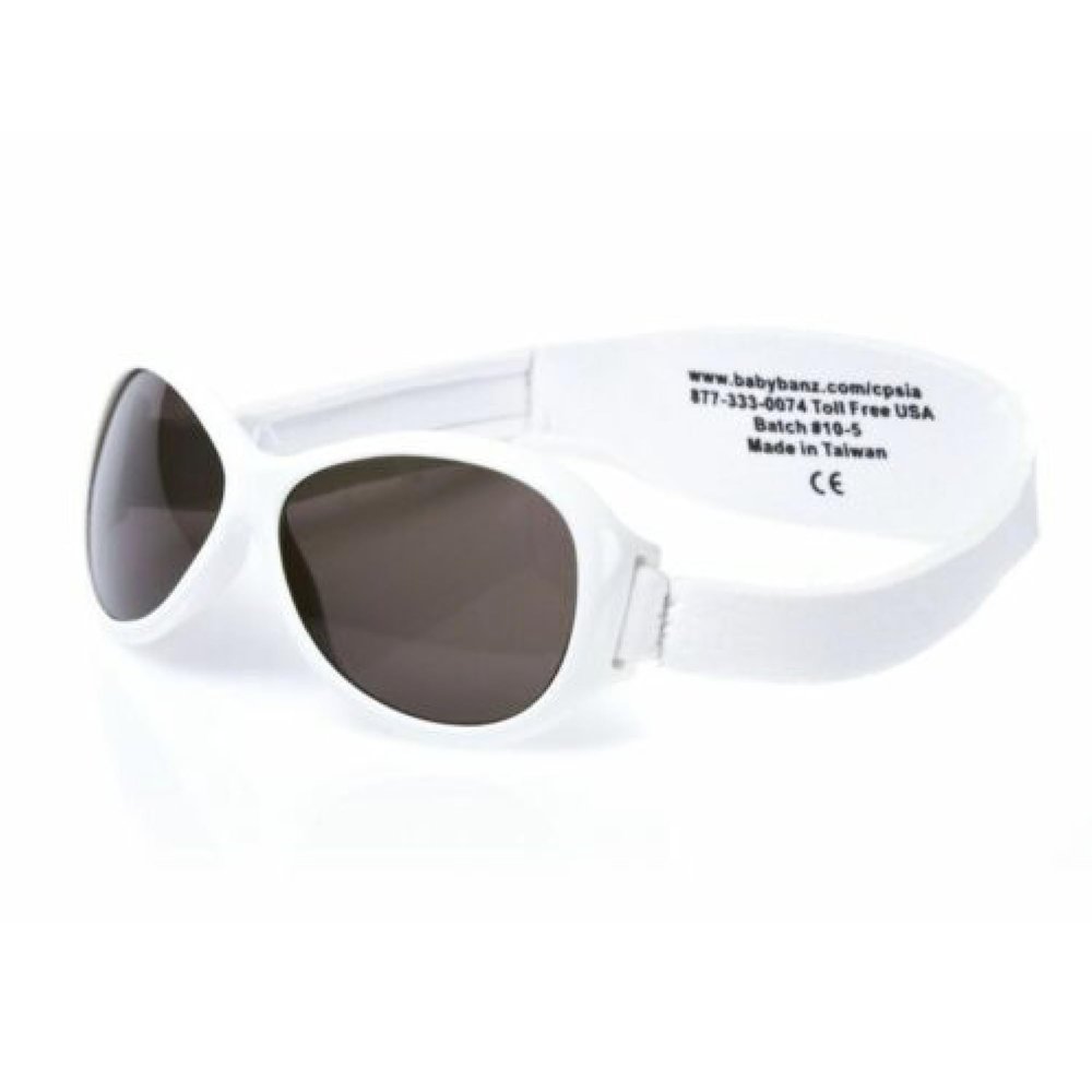 Kidz Banz Retro Banz Oval Kidz Sunglasses, Arctic White, 2-5 Years