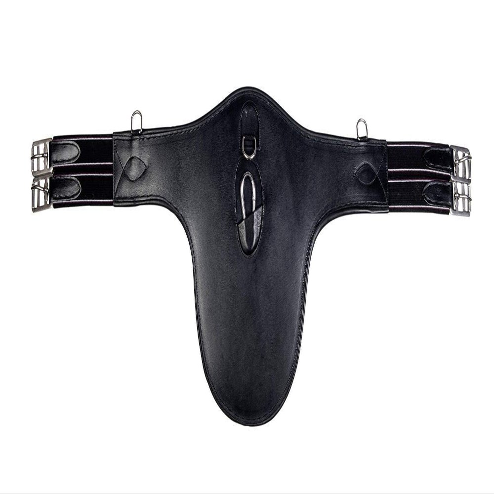 Hkm 558053 Saddle Girth with Chest Protector, Black, M