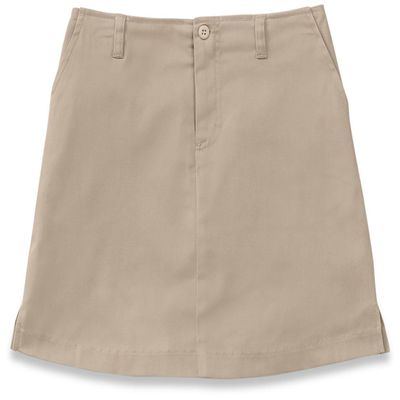 Classroom Juniors Stretch Fly Front Scooter, Khaki, 15/16