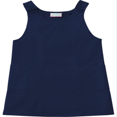 CLASSROOM Big Girls' Plus-Size Plus Princess Seam Jumper, Denim Navy, 18 1/2