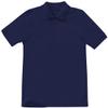 Classroom School Uniforms boys Unisex Pique Short Sleeve Polo school uniform shirts, Dark Navy, Medium US view 1