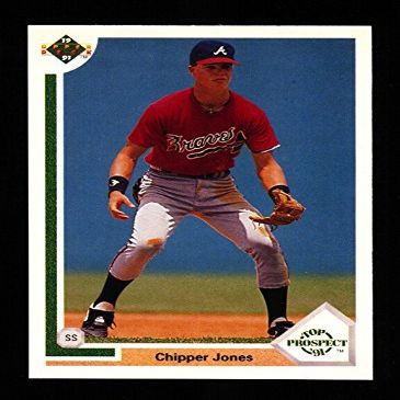 1991 Upper Deck 55 Rookie Card Chipper Jones Braves Baseball Card