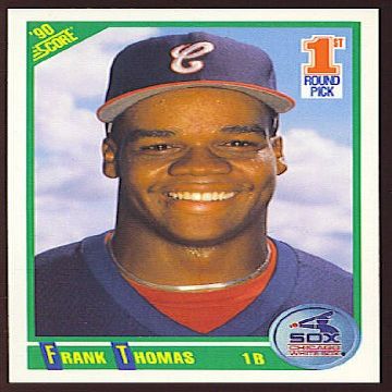 1990 Score 663 Rookie Card Frank Thomas White Sox Baseball Card