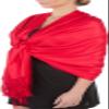 Sakkas Large Soft Silky Pashmina Shawl Wrap Scarf in Solid Colors - Red view 1