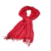 Sakkas Large Soft Silky Pashmina Shawl Wrap Scarf in Solid Colors - Red view 3