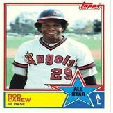 1983 Topps 386 Rod Carew AS (Baseball Cards)