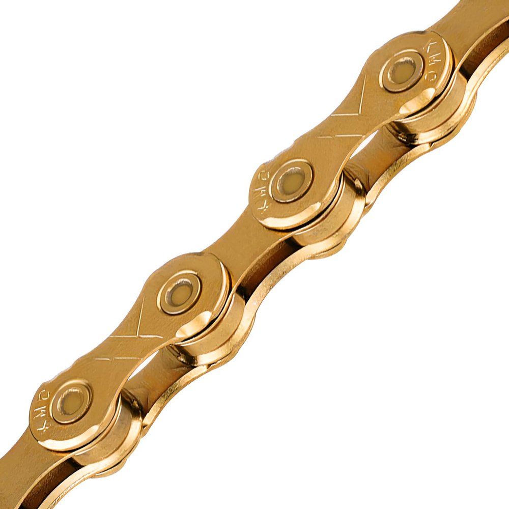 KMC X10 10-Speed X-Series Bicycle Chain | Compatible with Shimano, SRAM, Campagnolo and All Major Systems | Ti Gold