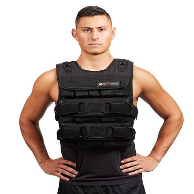 MIR PRO Weighted Vest With Zipper Option 45lbs - 90lbs (75LBS, STANDARD)