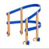 rodel-rudi R.P.L. Trading RPL10000 Sledging Accessories Plastic Back Support Beige - Blue view 1
