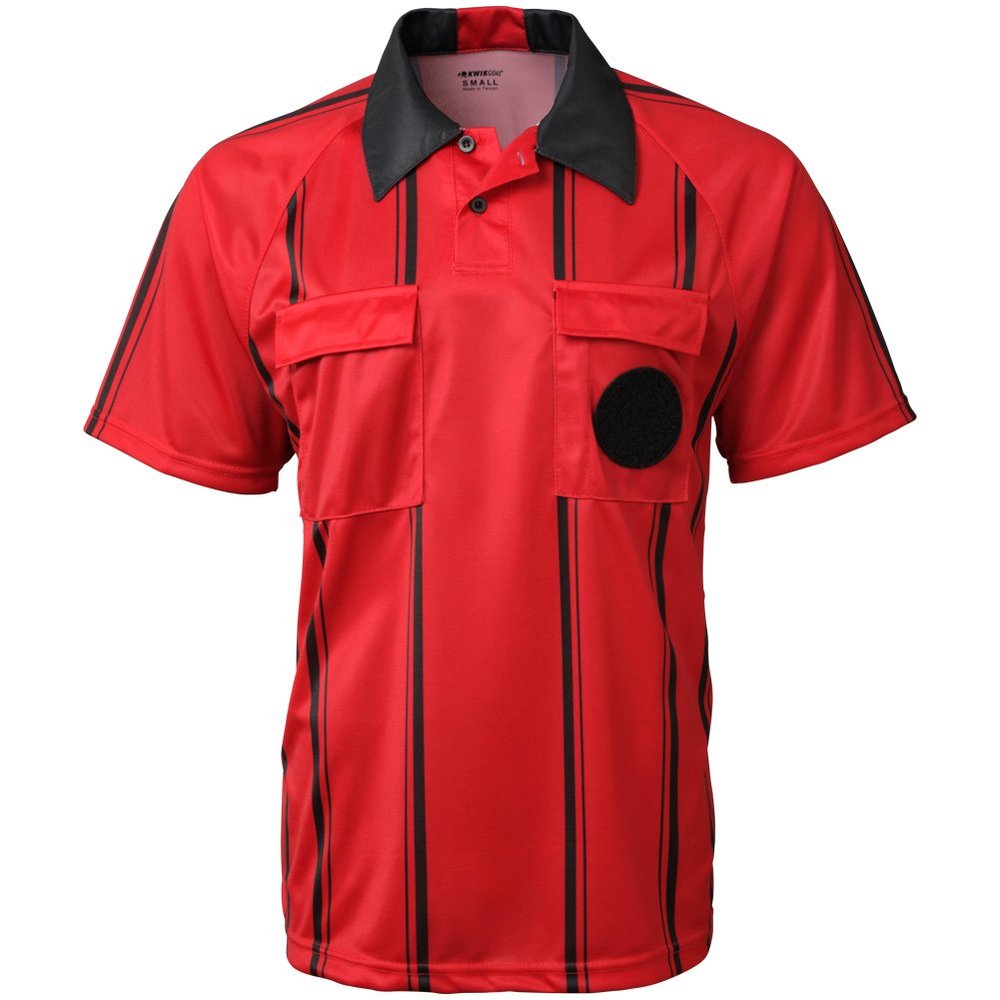 Kwik Goal Premier Referee Jersey, Red, X-Large