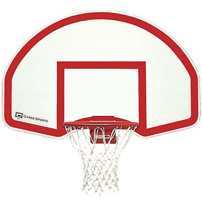 Gared Steel Rear Mount Backboard w/Goal - Basketball