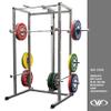 Valor Fitness Power Cage Squat Rack with Lat Pull Down Attachment and Pull Up Bar 2"x2" Frame - Home Gym Workout Training Equipment view 3