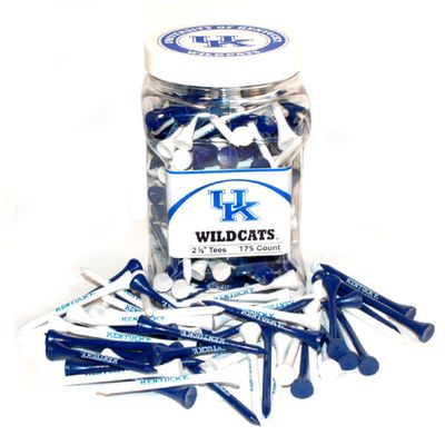 Team Golf NCAA Kentucky Wildcats Jar Of 175 Golf Tees 2-3/4" Golf Tees, 175 Pack, Regulation Size, Multi Team Colors